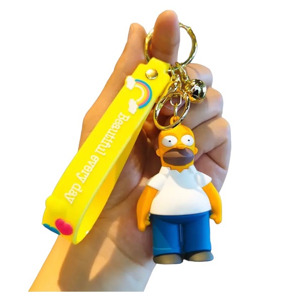Homer Simpson PVC Keychain - Picture 3 of 4